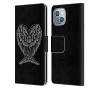 Head Case Designs Officially Licensed Rachel Caldwell Heart Wings Illustrations Leather Wallet Case Compatible With Apple iPhone 14