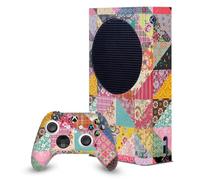 Head Case Designs Officially Licensed Rachel Caldwell Quilt Art Mix Game Console Wrap and Game Controller Skin Bundle Compatible With Xbox Series S