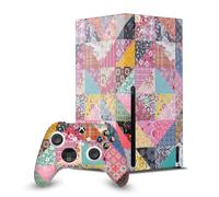 Head Case Designs Officially Licensed Rachel Caldwell Quilt Art Mix Game Console Wrap and Game Controller Skin Bundle Compatible With Xbox Series X