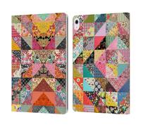 Head Case Designs Officially Licensed Rachel Caldwell Quilt Patterns Leather Wallet Case Compatible With Apple iPad Air 13 2024/2025