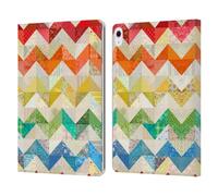 Head Case Designs Officially Licensed Rachel Caldwell Zigzag Quilt Patterns Leather Wallet Case Compatible With Apple iPad Air 13 2024/2025