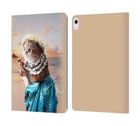 Head Case Designs Officially Licensed Random Galaxy Aloha Hawaiian Cat Animals Leather Wallet Case Compatible With Apple iPad Air 13 2024/2025