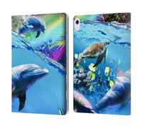 Head Case Designs Officially Licensed Random Galaxy Galaxy Dolphins Animals Leather Wallet Case Compatible With Apple iPad Air 13 2024/2025
