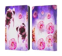 Head Case Designs Officially Licensed Random Galaxy Pugs Pizza & Donut Mixed Designs Leather Wallet Case Compatible With Amazon Kindle 11th Gen 6in 2022