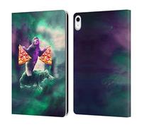 Head Case Designs Officially Licensed Random Galaxy Sloth Riding Turtle Space Pizza Ride Leather Wallet Case Compatible With Apple iPad 10.9 2022/2025