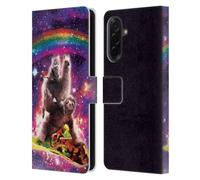 Head Case Designs Officially Licensed Random Galaxy Space Cat Llama Sloth On Taco Animals Leather Wallet Case Compatible With Samsung Galaxy A36 5G