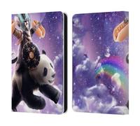 Head Case Designs Officially Licensed Random Galaxy Warrior Cat Riding Panda Mixed Designs Leather Wallet Case Compatible With Amazon Kindle 11th Gen 6in 2022