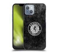 Head Case Designs Officially Licensed Rangers FC Distressed Crest Hard Back Case Compatible With Apple iPhone 14