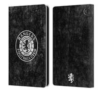 Head Case Designs Officially Licensed Rangers FC Distressed Crest Leather Wallet Case Compatible With Amazon Fire 7 2022