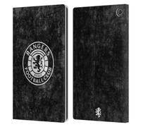 Head Case Designs Officially Licensed Rangers FC Distressed Crest Leather Wallet Case Compatible With Amazon Fire Max 11 2023