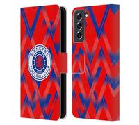 Head Case Designs Officially Licensed Rangers FC Fourth 2023/24 Kit Leather Wallet Case Compatible With Samsung Galaxy S21 FE 5G