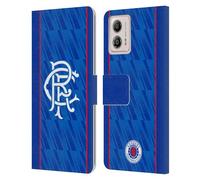 Head Case Designs Officially Licensed Rangers FC Home 2024/25 Kit Leather Book Wallet Case Cover Compatible With Motorola Moto G53 5G
