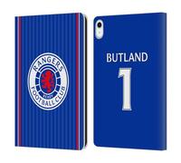 Head Case Designs Officially Licensed Rangers FC Jack Butland 2023/24 Players Home Kit Leather Wallet Case Compatible With Apple iPad 10.9 2022/2025