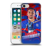 Head Case Designs Officially Licensed Rangers FC James Tavernier 2024/25 First Team Gel Case [Military Grade Protection] Compatible With Apple iPhone 7/8 / SE 2020 & 2022