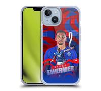 Head Case Designs Officially Licensed Rangers FC James Tavernier 2024/25 First Team Gel Case [Military Grade Protection] Compatible with Apple iPhone 14 and Compatible with MagSafe