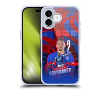 Head Case Designs Officially Licensed Rangers FC James Tavernier 2024/25 First Team Gel Case [Military Grade Protection] Compatible with Apple iPhone 16 and Compatible with MagSafe