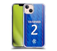 Head Case Designs Officially Licensed Rangers FC James Tavernier 2024/25 Players Home Kit Soft Gel Case Compatible With Apple iPhone 13