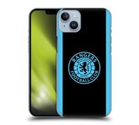 Head Case Designs Officially Licensed Rangers FC Light Blue Crest Hard Back Case Compatible With Apple iPhone 14 Plus