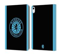 Head Case Designs Officially Licensed Rangers FC Light Blue Crest Leather Wallet Case Compatible With Apple iPad 10.9 2022/2025