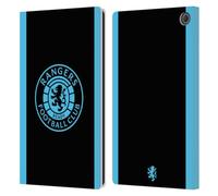 Head Case Designs Officially Licensed Rangers FC Light Blue Crest Leather Wallet Case Compatible With Amazon Fire Max 11 2023