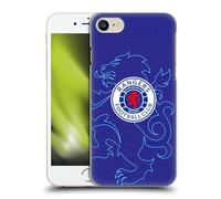 Head Case Designs Officially Licensed Rangers FC Lion Pinstripes Pattern Crest Hard Back Case Compatible With Apple iPhone 7/8 / SE 2020 & 2022