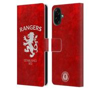 Head Case Designs Officially Licensed Rangers FC Lion Rampant Crest Leather Wallet Case Compatible With Samsung Galaxy A07