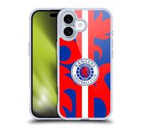 Head Case Designs Officially Licensed Rangers FC Lion Rampant Pattern Crest Gel Case [Military Grade Protection] Compatible with Apple iPhone 16 and Compatible with MagSafe