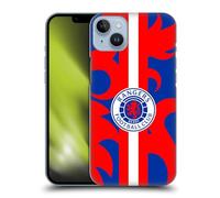 Head Case Designs Officially Licensed Rangers FC Lion Rampant Pattern Crest Hard Back Case Compatible With Apple iPhone 14 Plus