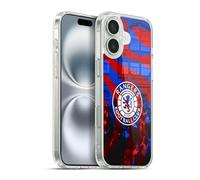 Head Case Designs Officially Licensed Rangers FC Logo Stadium Crest Gel Case [Military Grade Protection] Compatible with Apple iPhone 16 Plus and Compatible with MagSafe