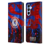 Head Case Designs Officially Licensed Rangers FC Logo Stadium Crest Leather Wallet Case Compatible With Samsung Galaxy A16 5G