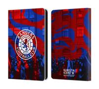Head Case Designs Officially Licensed Rangers FC Logo Stadium Crest Leather Wallet Case Compatible With Amazon Kindle 11th Gen (2024)