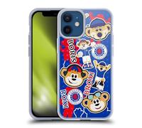Head Case Designs Officially Licensed Rangers FC Mascot Sticker Collage Crest Gel Case [Military Grade Protection] Compatible with Apple iPhone 12 Mini and Compatible with MagSafe