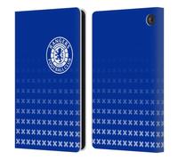 Head Case Designs Officially Licensed Rangers FC Matchday Crest Leather Wallet Case Compatible With Amazon Fire 7 2022