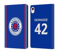 Head Case Designs Officially Licensed Rangers FC Mohamed Diomande 2023/24 Players Home Kit Leather Wallet Case Compatible With Apple iPad mini (2021/2024)
