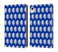 Head Case Designs Officially Licensed Rangers FC Pattern Crest Leather Wallet Case Compatible With Apple iPad mini (2021/2024)