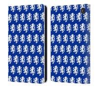Head Case Designs Officially Licensed Rangers FC Pattern Crest Leather Wallet Case Compatible With Amazon Fire 7 2022