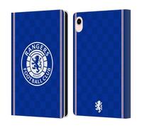Head Case Designs Officially Licensed Rangers FC Retro 1989 Home Kit Crest Leather Wallet Case Compatible With Apple iPad mini (2021/2024)