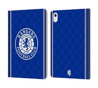 Head Case Designs Officially Licensed Rangers FC Retro 1989 Home Kit Crest Leather Wallet Case Compatible With Apple iPad Air 11 2020/2022/2024/2025