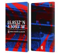 Head Case Designs Officially Licensed Rangers FC Stadium Crest Leather Wallet Case Compatible With Amazon Fire Max 11 2023