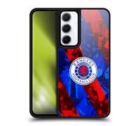 Head Case Designs Officially Licensed Rangers FC Stadium Stripes Crest Gel Armour Case [Military Grade Protection] Compatible With Samsung Galaxy A55 5G