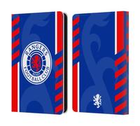 Head Case Designs Officially Licensed Rangers FC Stripes Crest Leather Wallet Case Compatible With Amazon Kindle 11th Gen 6in 2022