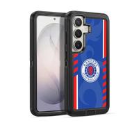 Head Case Designs Officially Licensed Rangers FC Stripes Crest Ultra-Armoured Shockproof Case [Military Grade Protection] Compatible With Samsung Galaxy S26 Plus