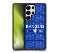 Head Case Designs Officially Licensed Rangers FC Typography Crest Gel Armour Case [Military Grade Protection] Compatible With Samsung Galaxy S25 Ultra