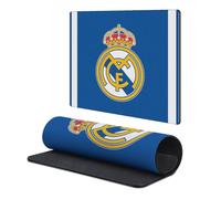 Head Case Designs Officially Licensed Real Madrid CF Blue Badge 9.84 x 11.81 x 0.12 inches (250 x 300 mm) - S Gaming Office Desk PC Keyboard Mouse Mat Pad