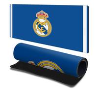 Head Case Designs Officially Licensed Real Madrid CF Blue Badge Gaming Office Desk PC Keyboard Mouse Mat Pad 23.62 x 11.81 x 0.12 inches (600 x 300 mm) - L