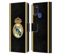 Head Case Designs Officially Licensed Real Madrid CF Bring Back 99/00 Black Retro Leather Wallet Case Compatible With Samsung Galaxy A21s (2020)