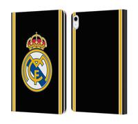 Head Case Designs Officially Licensed Real Madrid CF Bring Back 99/00 Black Retro Leather Wallet Case Compatible With Apple iPad 10.9 2022/2025