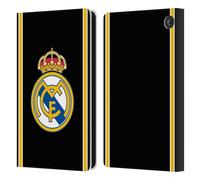 Head Case Designs Officially Licensed Real Madrid CF Bring Back 99/00 Black Retro Leather Wallet Case Compatible With Amazon Fire 7 2022