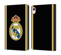 Head Case Designs Officially Licensed Real Madrid CF Bring Back 99/00 Black Retro Leather Wallet Case Compatible With Apple iPad mini (2021/2024)