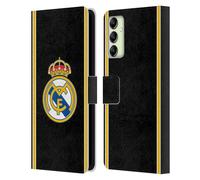 Head Case Designs Officially Licensed Real Madrid CF Bring Back 99/00 Black Retro Leather Wallet Case Compatible With Samsung Galaxy A14 5G